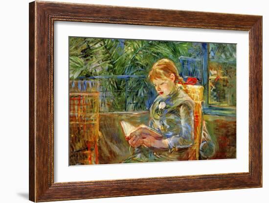 Little Girl-Berthe Morisot-Framed Art Print