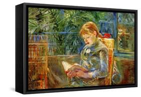 Little Girl-Berthe Morisot-Framed Stretched Canvas