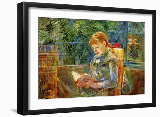 Little Girl-Berthe Morisot-Framed Art Print