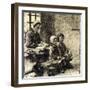 Little Girls at the School of Mont-Saint-Pere-Léon Augustin L'hermitte-Framed Giclee Print