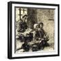 Little Girls at the School of Mont-Saint-Pere-Léon Augustin L'hermitte-Framed Giclee Print