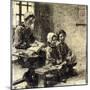 Little Girls at the School of Mont-Saint-Pere-Léon Augustin L'hermitte-Mounted Giclee Print