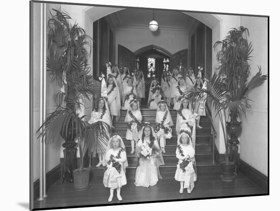 Little Girls at the The Roman Catholic Orphan Asylum-William Davis Hassler-Mounted Photographic Print