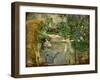 Little Girls in the Garden Or, the Basket Chair, 1885 (Oil on Canvas)-Berthe Morisot-Framed Giclee Print