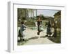 Little Girls Jumping Rope; Gamines Sautant a La Corde, 1888-Alphonse Etienne Dinet-Framed Giclee Print