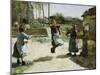 Little Girls Jumping Rope; Gamines Sautant a La Corde, 1888-Alphonse Etienne Dinet-Mounted Giclee Print