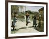 Little Girls Jumping Rope; Gamines Sautant a La Corde, 1888-Alphonse Etienne Dinet-Framed Giclee Print