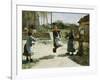 Little Girls Jumping Rope-Alphonse Etienne Dinet-Framed Giclee Print