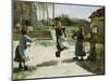 Little Girls Jumping Rope-Alphonse Etienne Dinet-Mounted Giclee Print