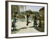 Little Girls Jumping Rope-Alphonse Etienne Dinet-Framed Giclee Print