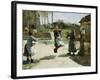 Little Girls Jumping Rope-Alphonse Etienne Dinet-Framed Giclee Print