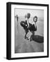 Little Girls Playing Together on a Beach-Lisa Larsen-Framed Photographic Print