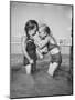 Little Girls Playing Together on a Beach-Lisa Larsen-Mounted Premium Photographic Print