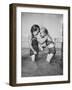 Little Girls Playing Together on a Beach-Lisa Larsen-Framed Photographic Print