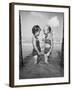 Little Girls Playing Together on a Beach-Lisa Larsen-Framed Photographic Print