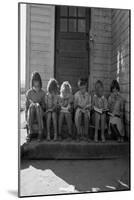 Little Girls Read their Lessons-Dorothea Lange-Mounted Art Print