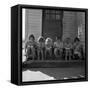 Little Girls Read their Lessons-Dorothea Lange-Framed Stretched Canvas