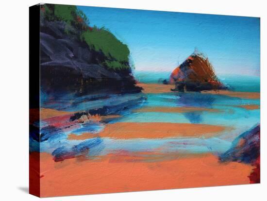 Little Haven (acrylic on canvas, 2021)-Paul Powis-Stretched Canvas