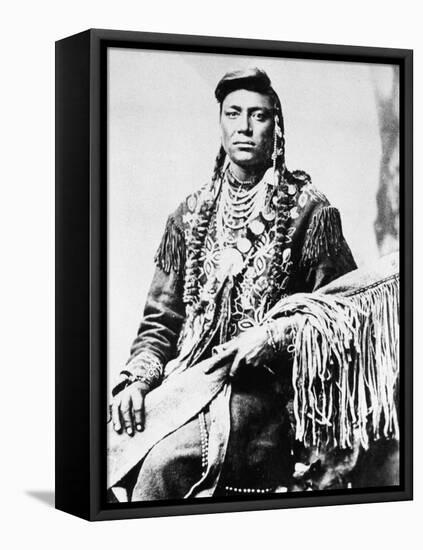 Little Head, North American Indian Chief, C1885-90-null-Framed Stretched Canvas