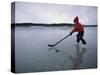 Little Hockey Player-null-Stretched Canvas