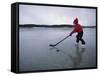 Little Hockey Player-null-Framed Stretched Canvas