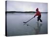 Little Hockey Player-null-Stretched Canvas