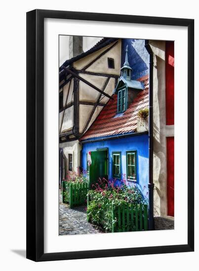 Little House In Golden Lane In Prague Castle-George Oze-Framed Premium Photographic Print