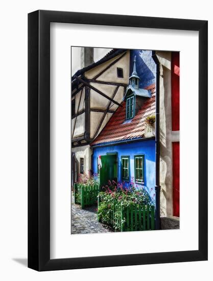 Little House In Golden Lane In Prague Castle-George Oze-Framed Photographic Print