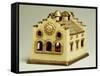 Little House with Light, Miniature, Ceramic, Thun Manufacture, Italy-null-Framed Stretched Canvas