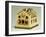 Little House with Light, Miniature, Ceramic, Thun Manufacture, Italy-null-Framed Giclee Print