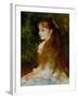 Little Irene, Portrait of the 8 Year-Old Daughter of the Banker Cahen D'Anvers, 1880-Pierre-Auguste Renoir-Framed Giclee Print