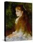 Little Irene, Portrait of the 8 Year-Old Daughter of the Banker Cahen D'Anvers, 1880-Pierre-Auguste Renoir-Stretched Canvas
