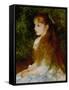 Little Irene, Portrait of the 8 Year-Old Daughter of the Banker Cahen D'Anvers, 1880-Pierre-Auguste Renoir-Framed Stretched Canvas