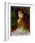 Little Irene, Portrait of the 8 Year-Old Daughter of the Banker Cahen D'Anvers, 1880-Pierre-Auguste Renoir-Framed Premium Giclee Print