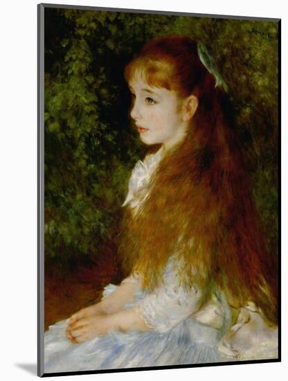 Little Irene, Portrait of the 8 Year-Old Daughter of the Banker Cahen D'Anvers, 1880-Pierre-Auguste Renoir-Mounted Giclee Print