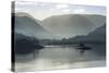 Little Island, Head of the Lake in November, Lake Ullswater-James Emmerson-Stretched Canvas