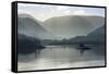 Little Island, Head of the Lake in November, Lake Ullswater-James Emmerson-Framed Stretched Canvas