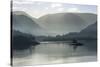 Little Island, Head of the Lake in November, Lake Ullswater-James Emmerson-Stretched Canvas