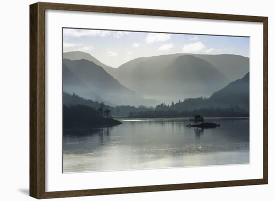 Little Island, Head of the Lake in November, Lake Ullswater-James Emmerson-Framed Photographic Print