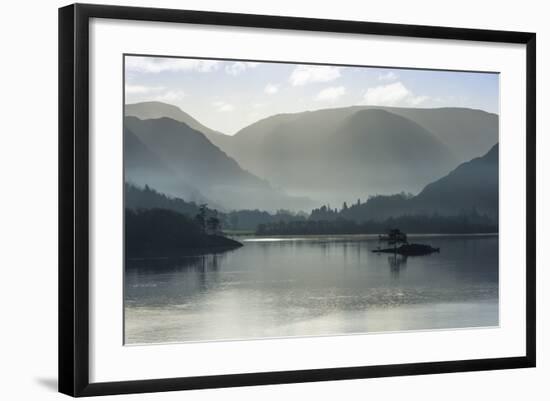 Little Island, Head of the Lake in November, Lake Ullswater-James Emmerson-Framed Photographic Print