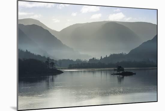 Little Island, Head of the Lake in November, Lake Ullswater-James Emmerson-Mounted Photographic Print