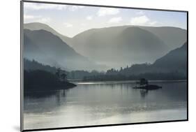 Little Island, Head of the Lake in November, Lake Ullswater-James Emmerson-Mounted Photographic Print