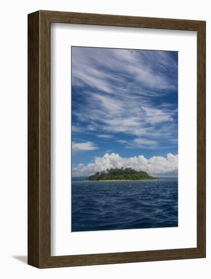 Little island off the coast of Rabaul, East New Britain, Papua New Guinea, Pacific-Michael Runkel-Framed Photographic Print