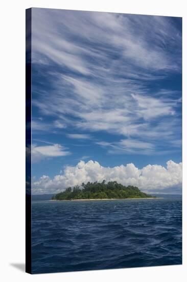Little island off the coast of Rabaul, East New Britain, Papua New Guinea, Pacific-Michael Runkel-Stretched Canvas