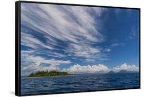 Little island off the coast of Rabaul, East New Britain, Papua New Guinea, Pacific-Michael Runkel-Framed Stretched Canvas