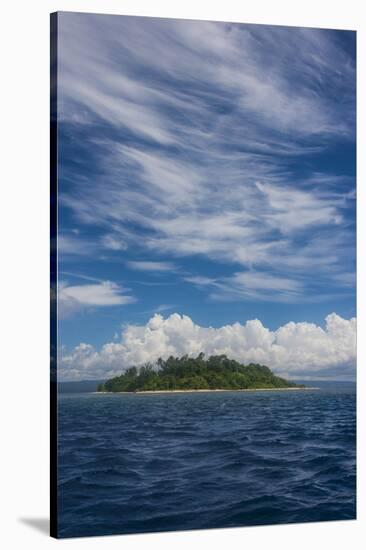 Little island off the coast of Rabaul, East New Britain, Papua New Guinea, Pacific-Michael Runkel-Stretched Canvas