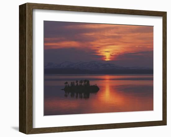 Little Island Sunset-Peter Lilja-Framed Giclee Print