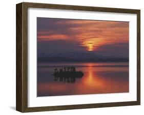 Little Island Sunset-Peter Lilja-Framed Giclee Print