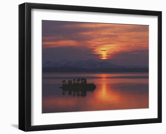 Little Island Sunset-Peter Lilja-Framed Giclee Print