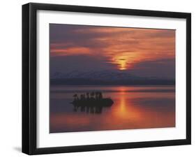 Little Island Sunset-Peter Lilja-Framed Giclee Print